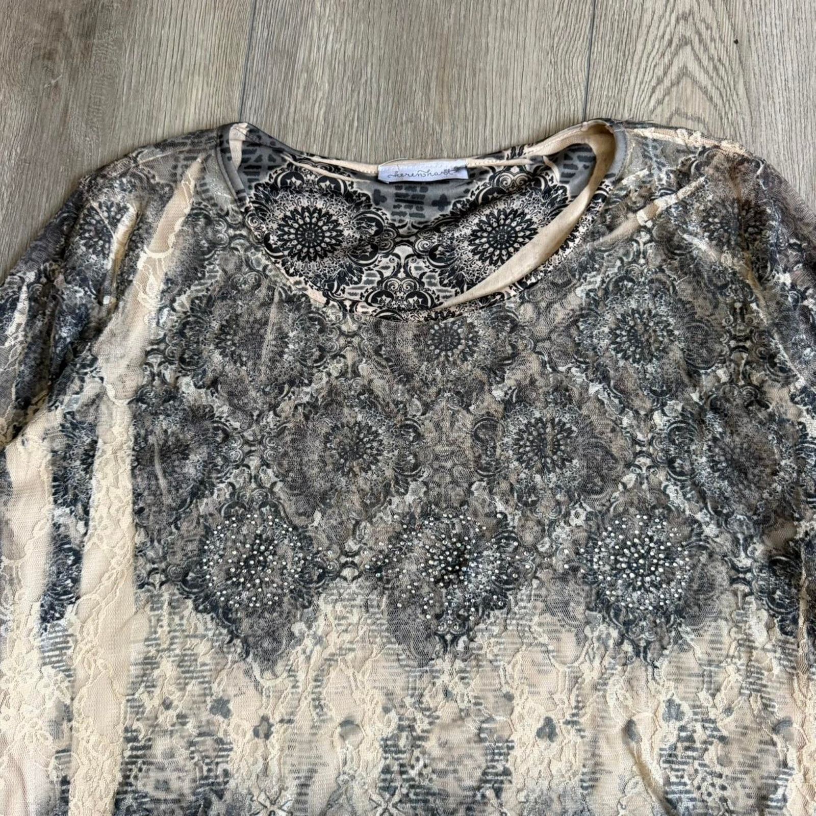 Other Vintage keren heart womens top Size XL / US 12-14 / IT 48-50 - 2 Thumbnail