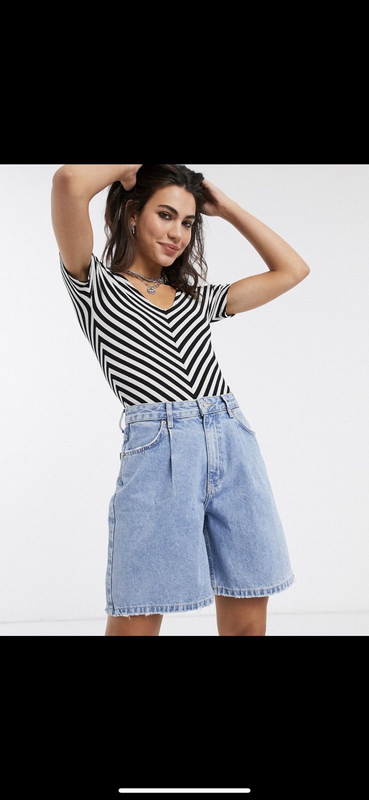 Allsaints × Japanese Brand Allsaints Keavey Stripe SS Bodysuit T Shirt size XS Size XS / US 0-2 / IT 36-38 - 1 Thumbnail