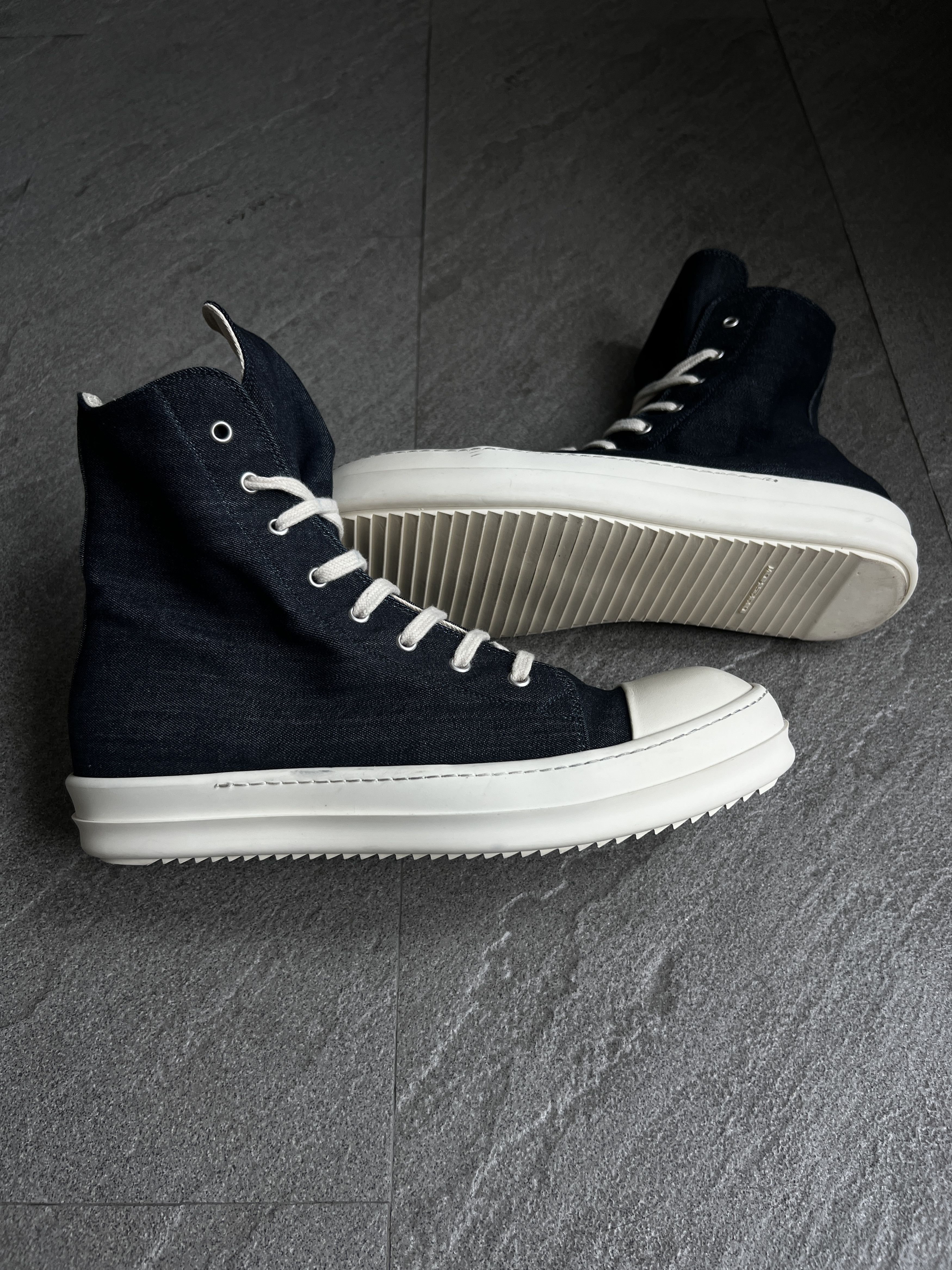 Rick Owens DRKSHDW Denim Ramones High EU44