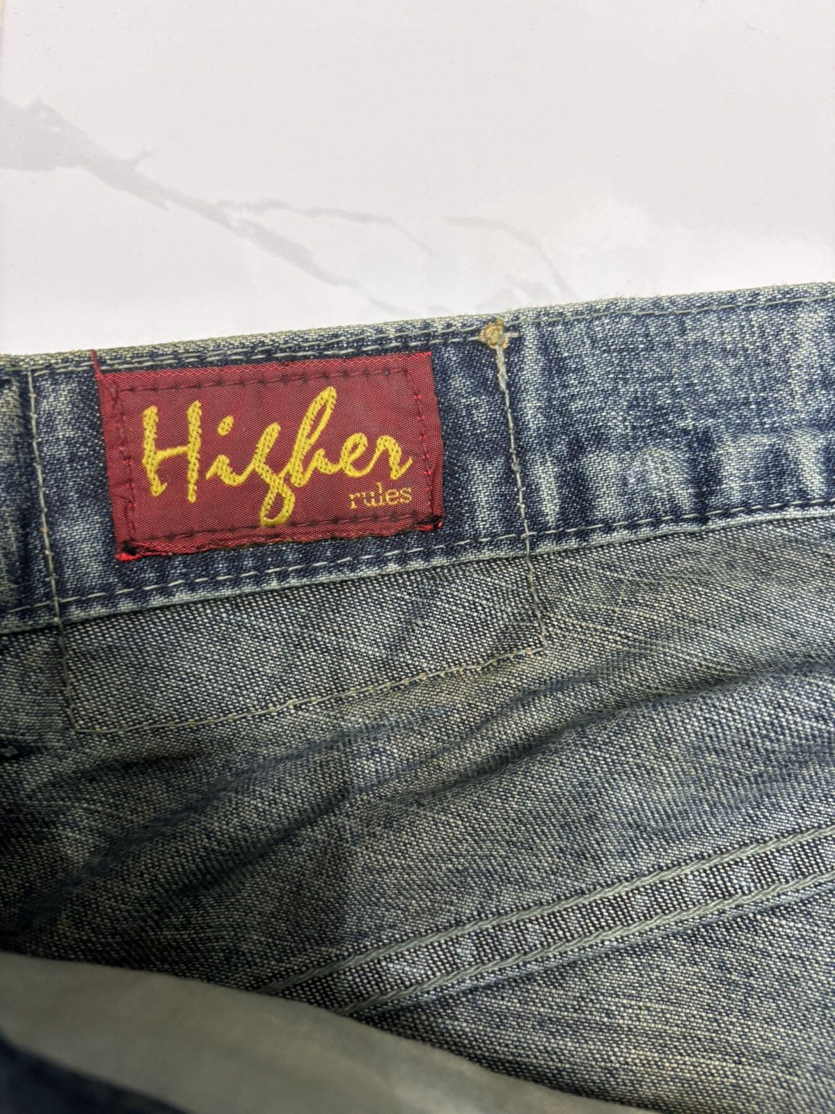 Hysteric Glamour 🔥HIGHER RULES RUSTY MUD WASH BAGGY DISTRESS DENIM JEANS Size US 34 / EU 50 - 9 Thumbnail
