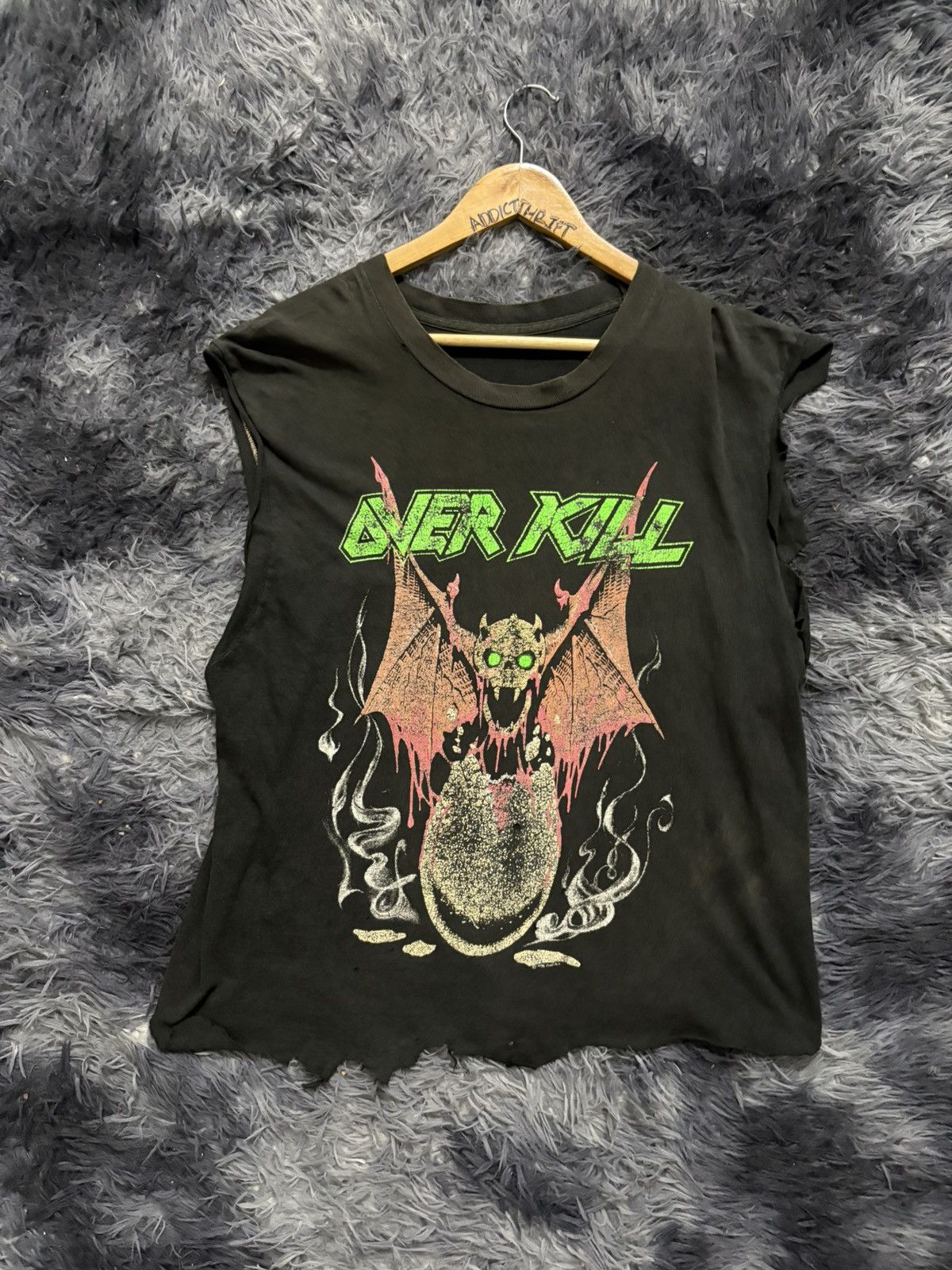 Vintage 🔥HOT🔥VINTAGE DISTRESSED 90's OVERKILL TOUR TEE Size US M / EU 48-50 / 2 - 1 Thumbnail