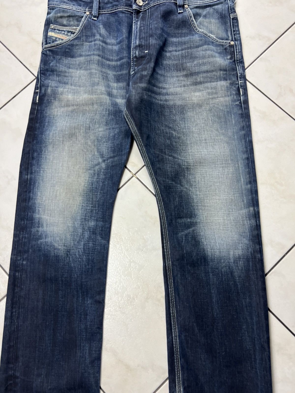 Diesel Vintage Diesel y2k distressed denim jeans blue eyecons pants Size US 34 / EU 50 - 4 Thumbnail