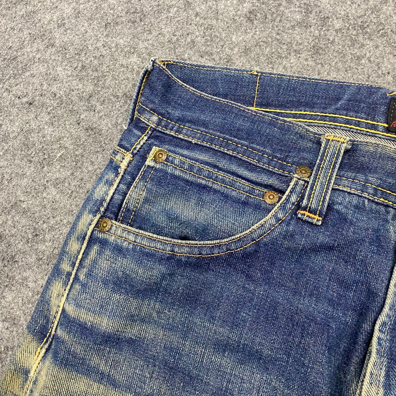 Evisu 💥Best Offer💥Vintage Evis Cowboy Selvegde Distressed Denim Size US 31 - 11 Thumbnail
