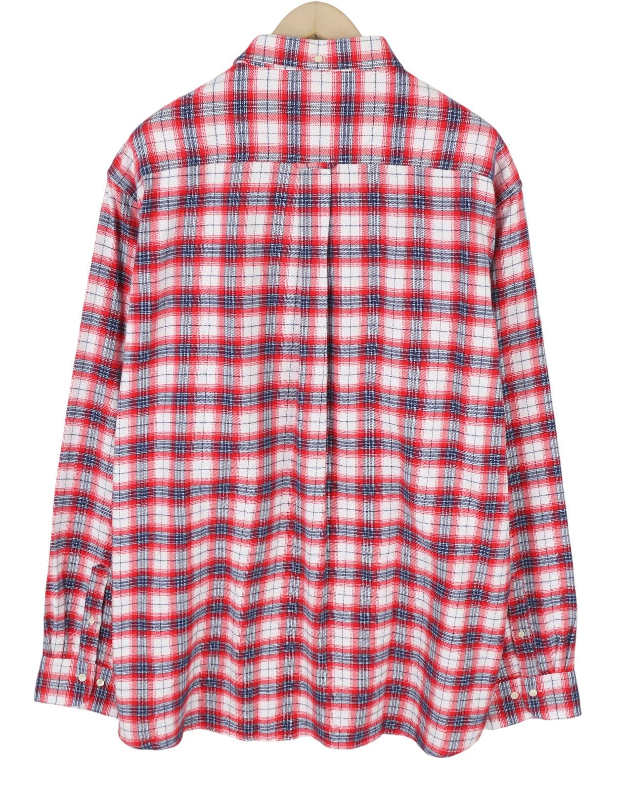 Gant FLANNEL CHECK 3XL Bright Red Button-Down Patch 87509 Size US XXL / EU 58 / 5 - 2 Thumbnail