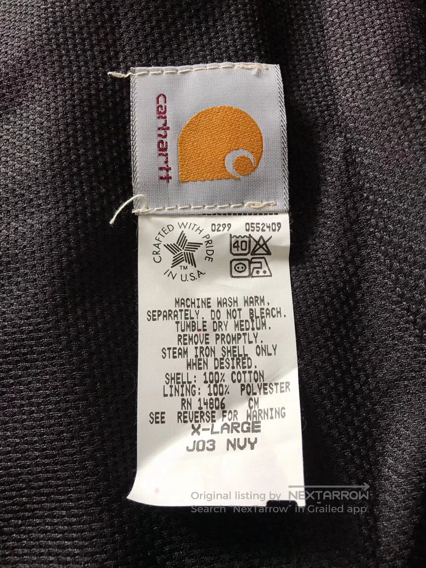 Carhartt 90s Carhartt J03 Canvas Hooded Jacket. Size US XL / EU 56 / 4 - 9 Thumbnail