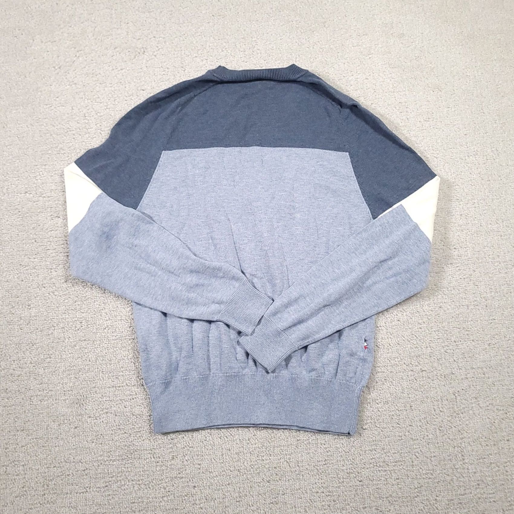 Lacoste Lacoste Live Sweater Crew Neck Colorblock Mens XS Blue Knit Pullover Size Regular Long Sleeve Size US XS / EU 42 / 0 - 7 Thumbnail
