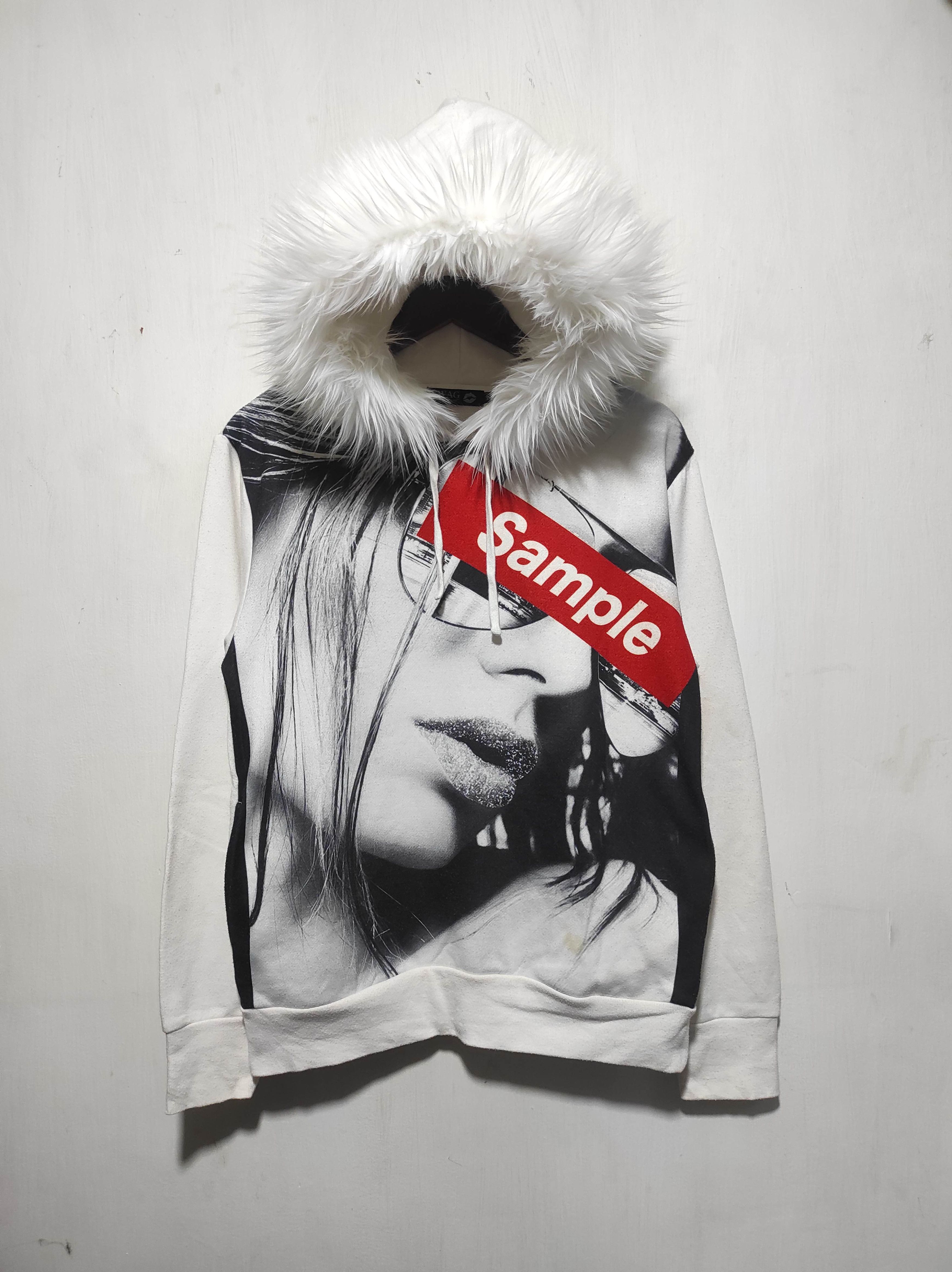 Japanese Brand Swag Sample White fur hoodie ifsix LGB style Size US S / EU 44-46 / 1 - 2 Thumbnail