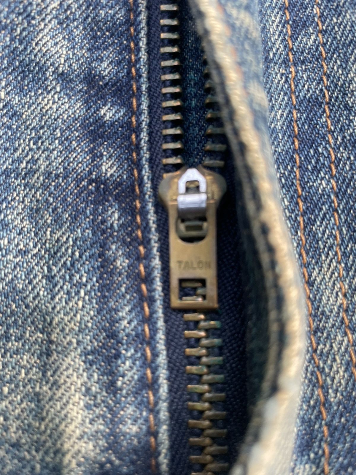 Levi's Vintage 1994 Levi’s 502XX E Selvedge Distressed Size US 31 - 22 Thumbnail