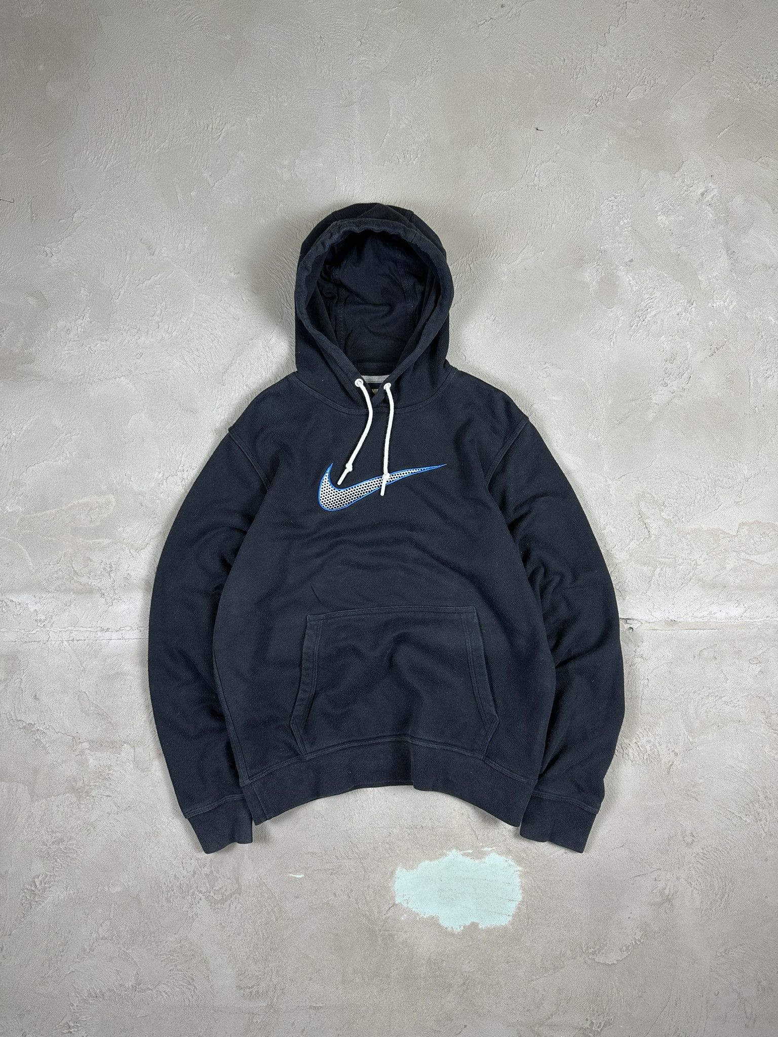 Nike Vintage Y2k Nike Centre Swoosh Logo Boxy Sweatshirt Hoodie Size US M / EU 48-50 / 2 - 1 Thumbnail