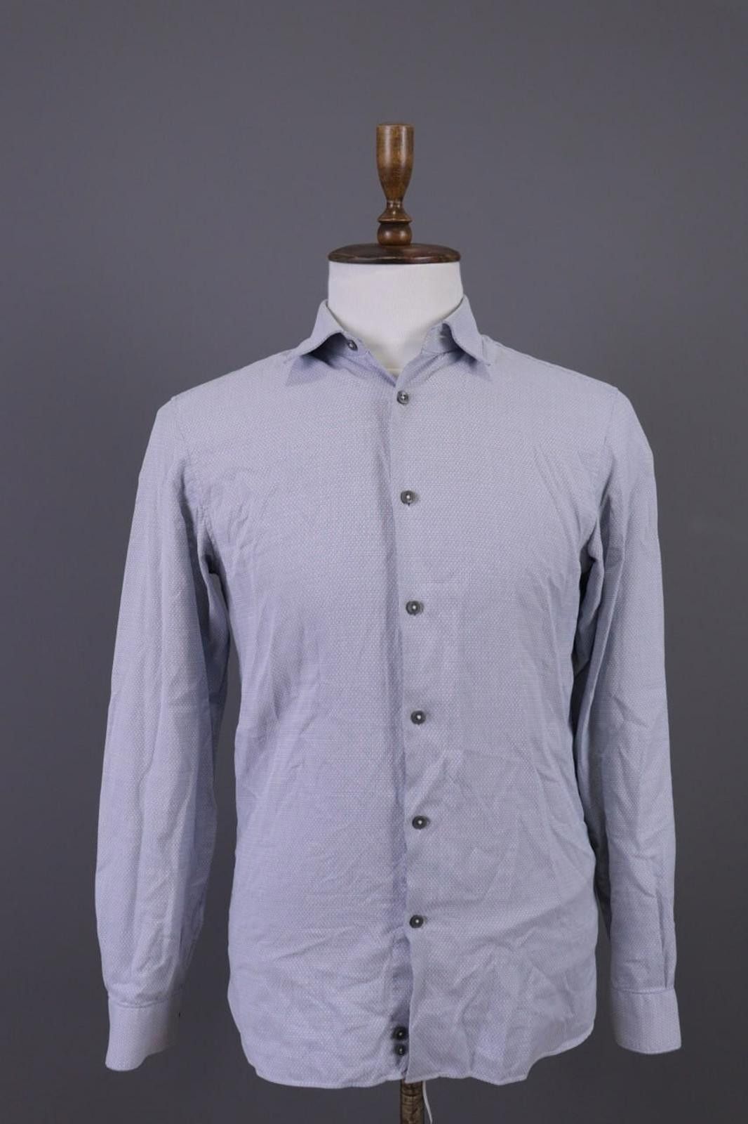 Ermenegildo Zegna Zegna Multicolor Geometric Slim Fit Casual Button Down Shirt Size US M / EU 48-50 / 2 - 1 Thumbnail