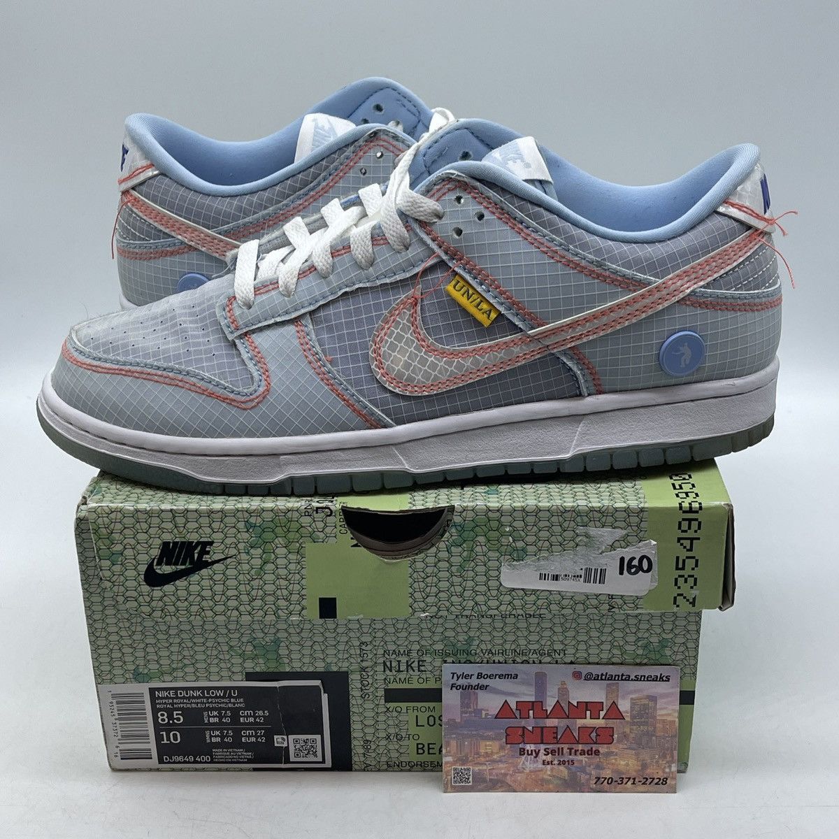 Nike Union LA x dunk passport pack argon Size US 8.5 / EU 41-42 - 1 Thumbnail