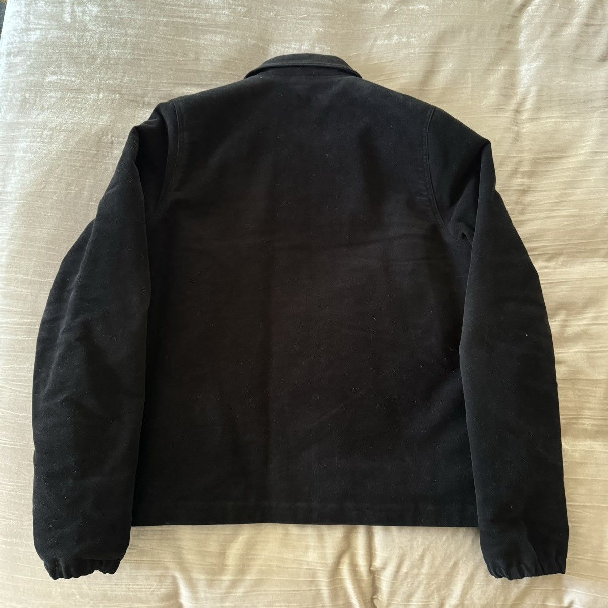 Rick Owens Drkshdw Rick Owen’s DRKSHDW Snap Front Suede Jacket Size US M / EU 48-50 / 2 - 7 Thumbnail