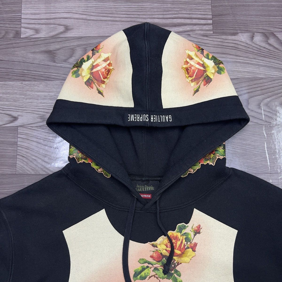 Jean Paul Gaultier × Supreme Supreme x Jean Paul Gaultier Floral Print Hooded Sweatshirt Size US M / EU 48-50 / 2 - 6 Thumbnail