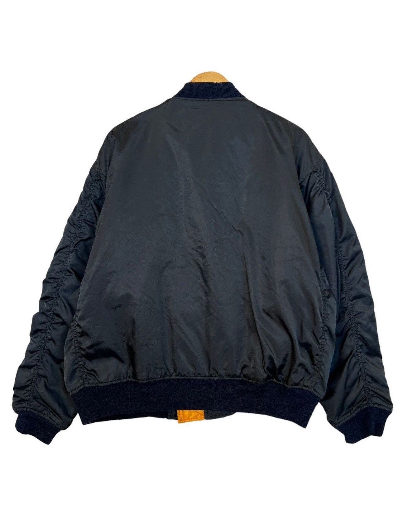 Vintage Vintage USAF MA-1 Military Flight Black Bomber Jacket Large Size US L / EU 52-54 / 3 - 2 Thumbnail