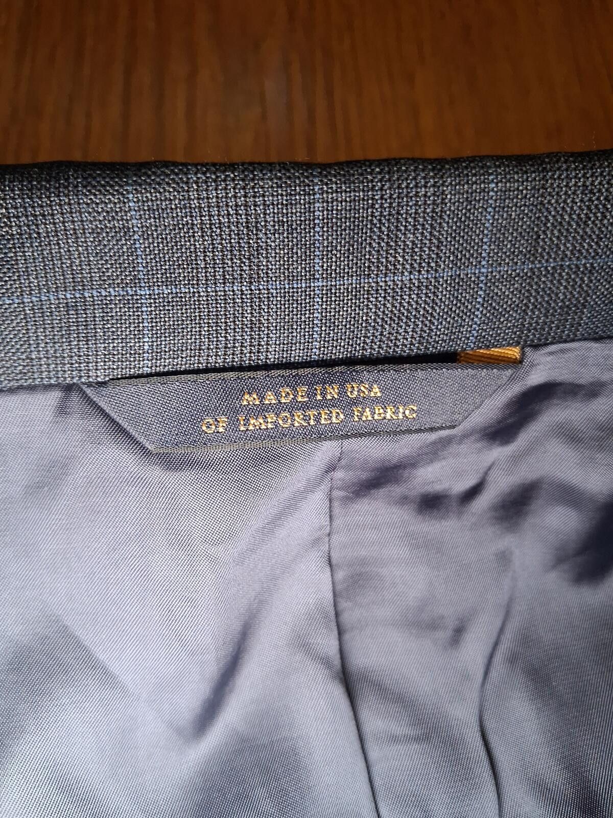 Brooks Brothers Brooks Brothers Vitale Sport Coat Mens 46L Navy Glen Plaid Size 46L - 4 Thumbnail