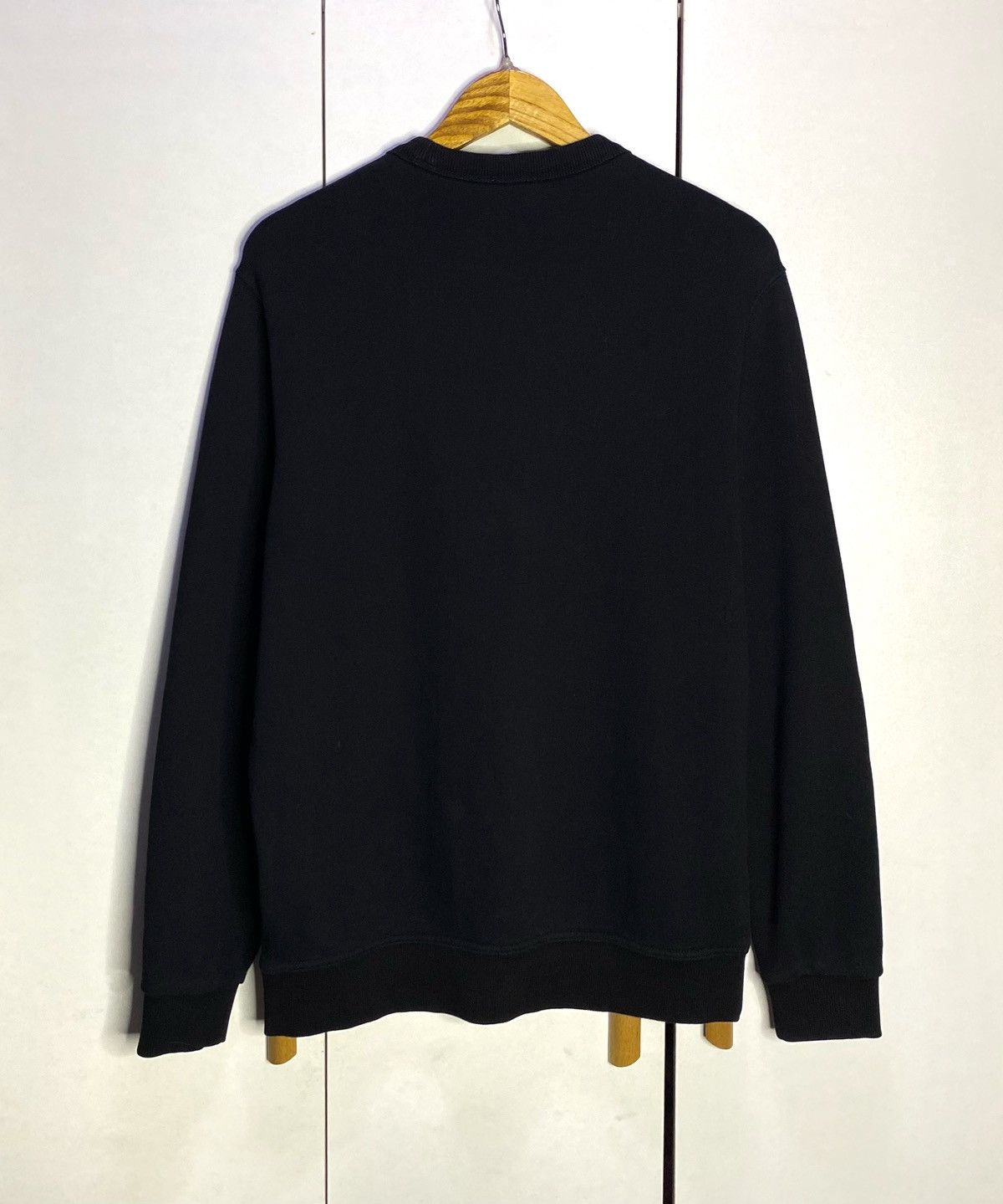 Ralph Lauren × Vintage Original Burberry Logo Print Black Crew Neck Pullover Size US M / EU 48-50 / 2 - 2 Thumbnail