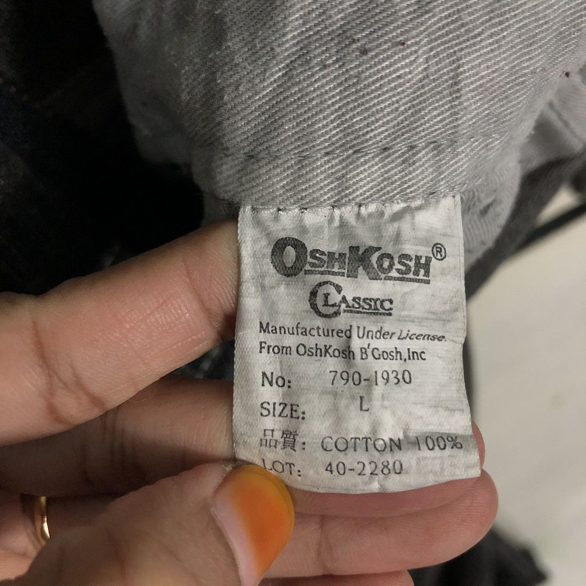 Oshkosh 📌Vintage Coverall Worker Denim Oshkosh Indigo Union Made Size US 38 / EU 54 - 20 Thumbnail