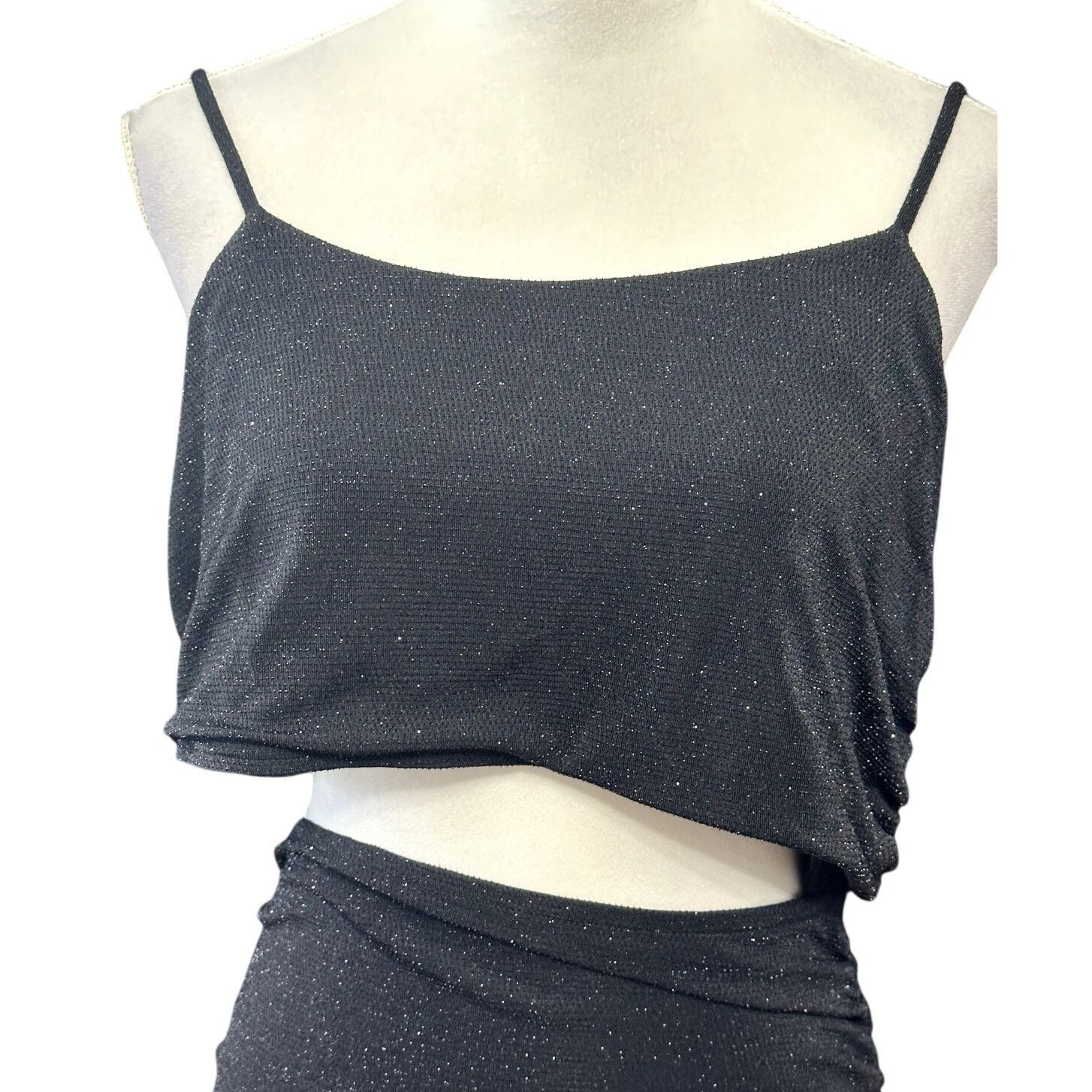 BP. BP Sparkling Mini Dress Cutout Sleeveless Black 2X NWOT Size XXL / US 16-18 / IT 52-54 - 3 Thumbnail