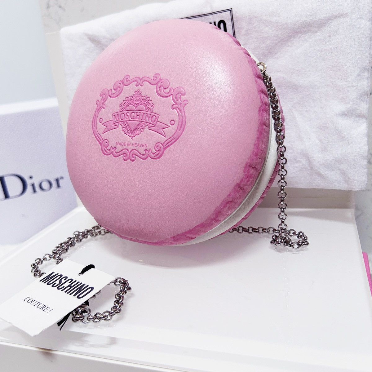Moschino Authentic Moschino RARE Macaron Pink Marie Antoinette Bag Size ONE SIZE - 4 Thumbnail