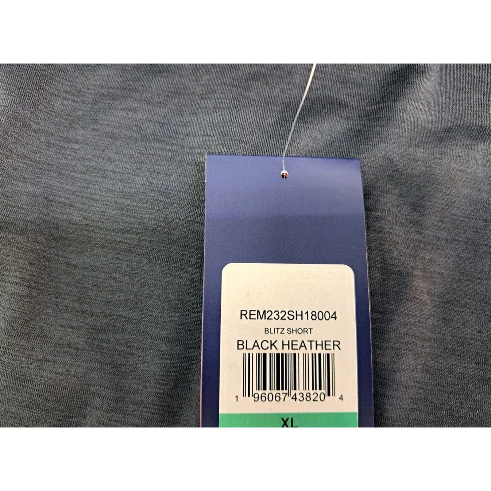 Reebok NWT Reebok Blitz Everyday/Running Active Shorts XL Black/Heather Zip Pockets Drawstring Men Athletic 7in Inseam Size US 36 / EU 52 - 7 Thumbnail