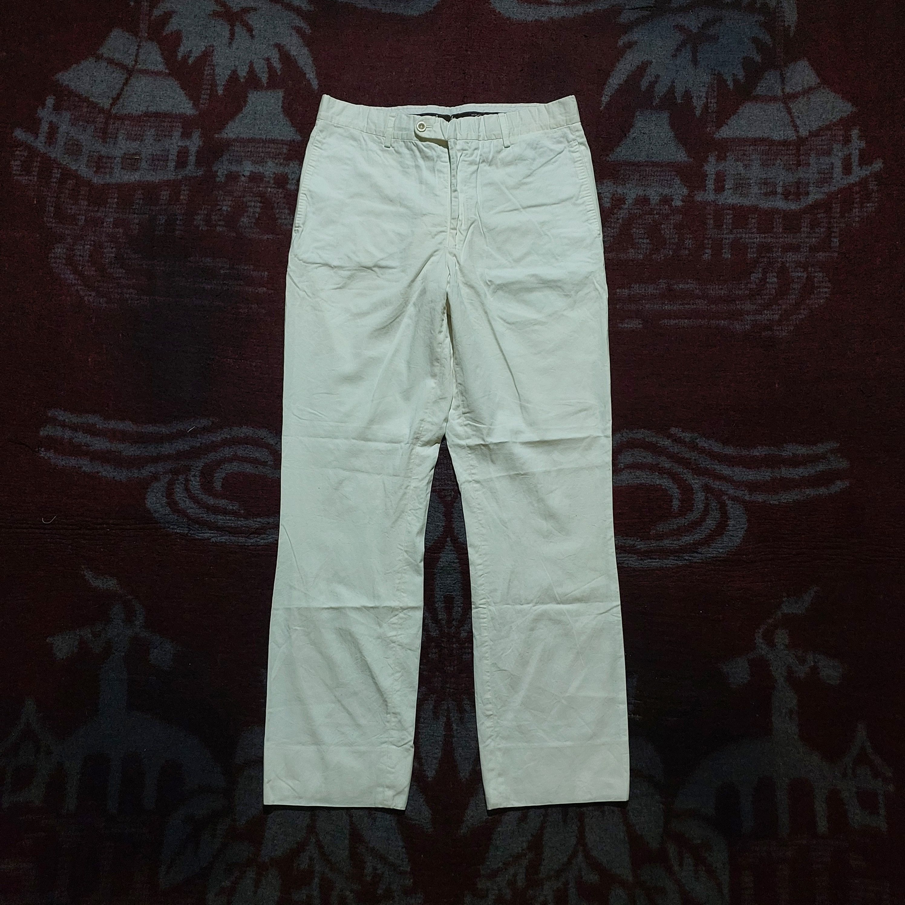 Hermes Hermes Paris ivory white casual trousher pants Size US 32 / EU 48 - 1 Thumbnail