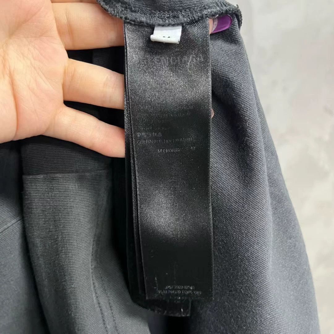 Balenciaga balenciaga black logo printed short sleeve t-shirt Size US M / EU 48-50 / 2 - 4 Thumbnail