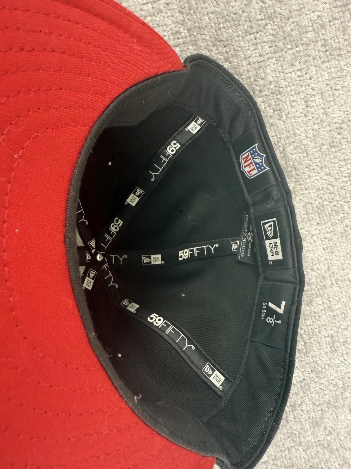 New Era NEW ERA Atlanta Falcons Fitted Hat 7 1/8 Embroidered NFL Size ONE SIZE - 3 Thumbnail