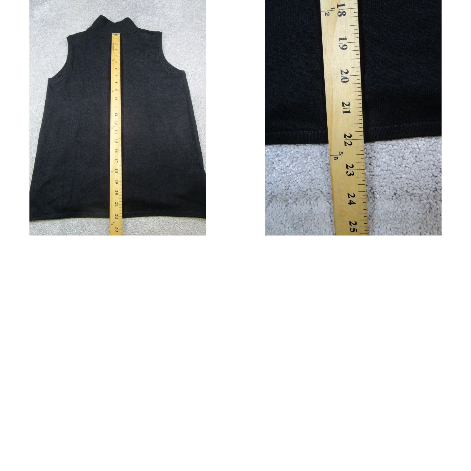 Ann Taylor VINTAGE Ann Taylor Vest Shirt Womens M Black Knit Mock Neck Sleeveless Sweater Casual Womens Size M / US 6-8 / IT 42-44 - 8 Thumbnail