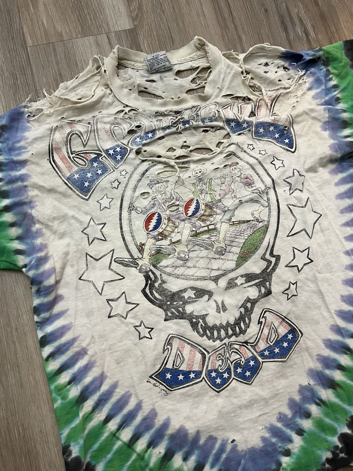 Liquid Blue Thrashed Liquid Blue Grateful Dead Shirt Size US XL / EU 56 / 4 - 2 Thumbnail