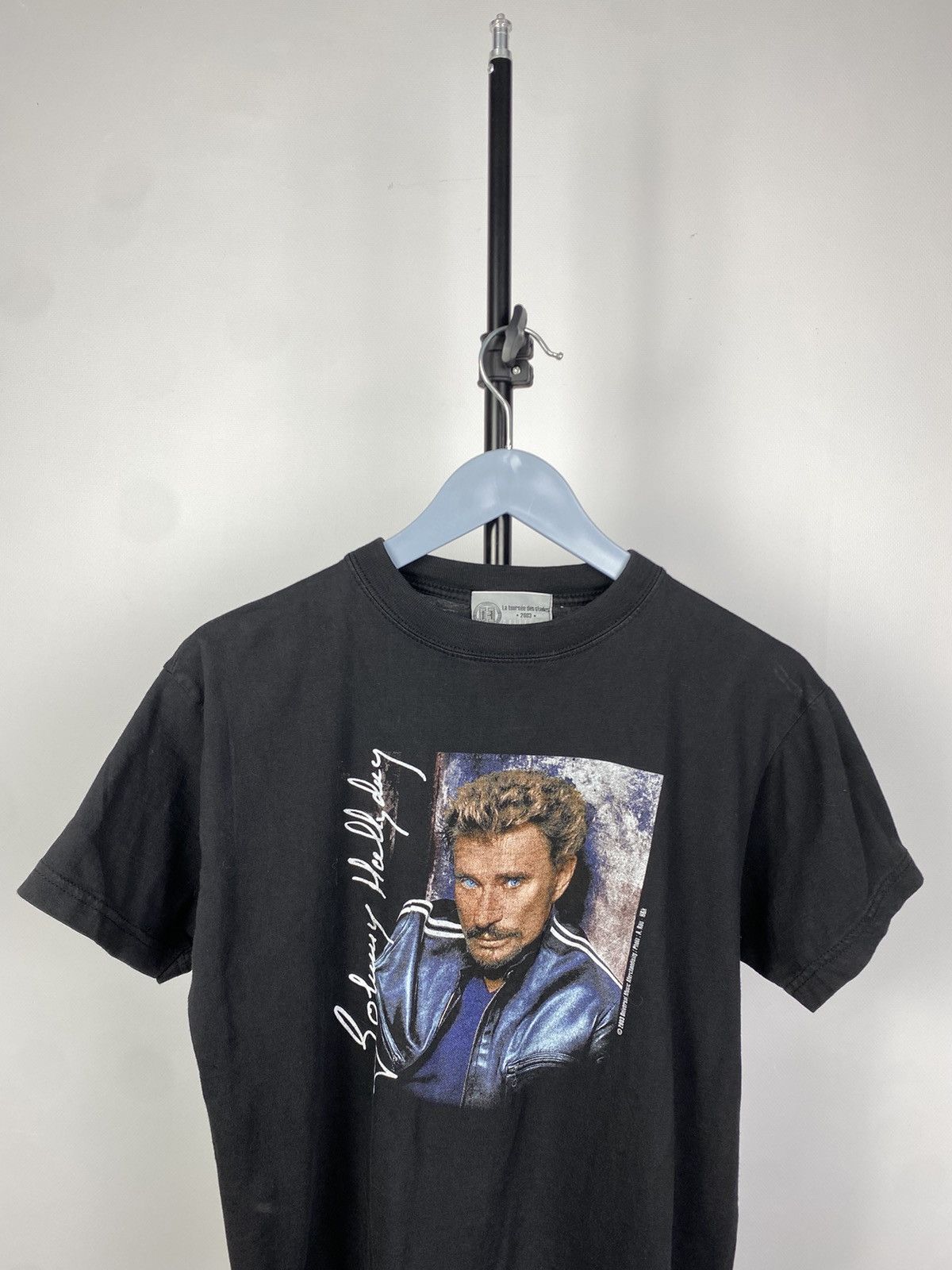 Band Tees × Vintage Johnny Hallyday 2003 Logo Tee T Shirt Vintage Size US XS / EU 42 / 0 - 2 Thumbnail