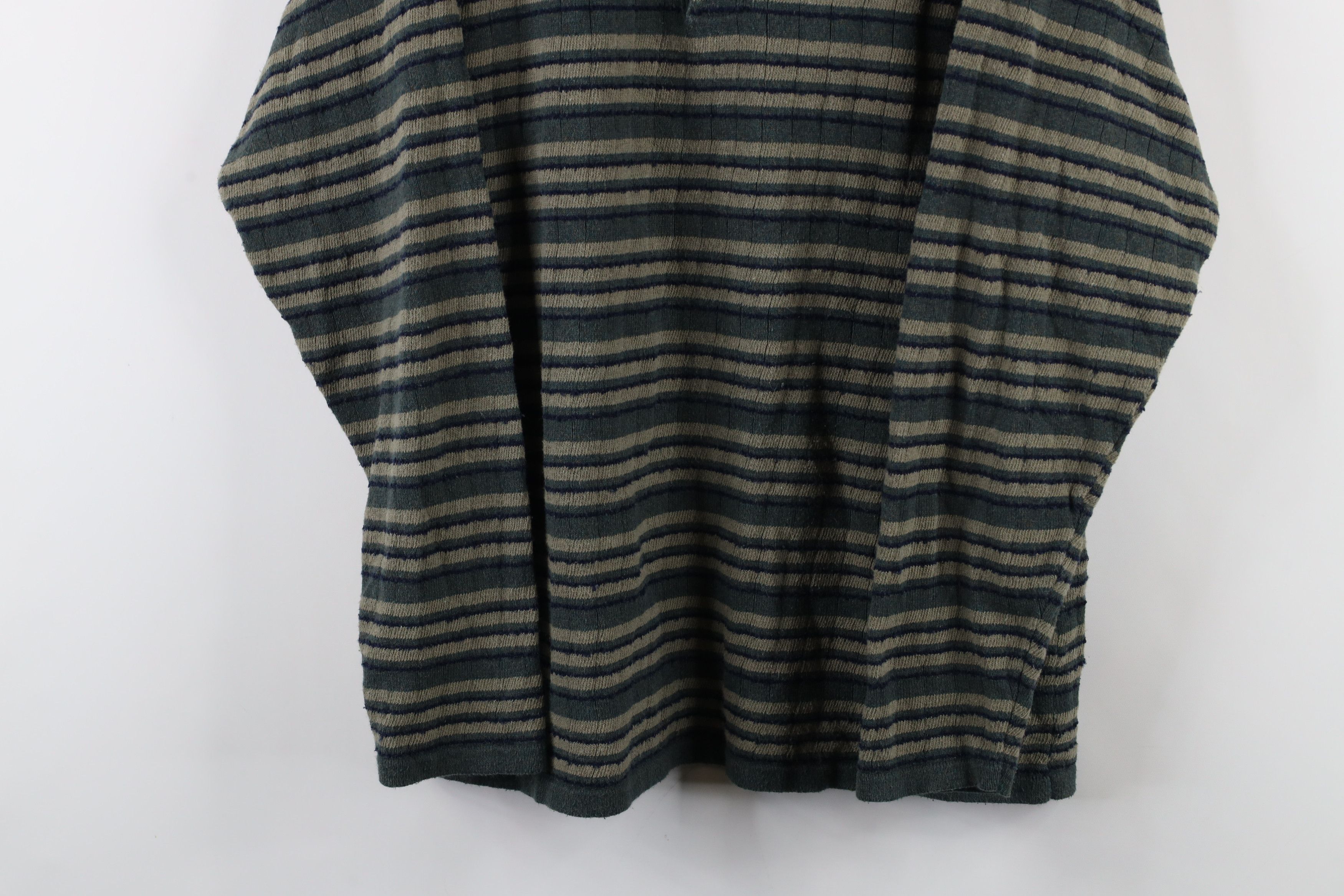 Vintage Vintage 90s Streetwear Block Lightweight Knit Henley Sweater Size US XL / EU 56 / 4 - 3 Thumbnail