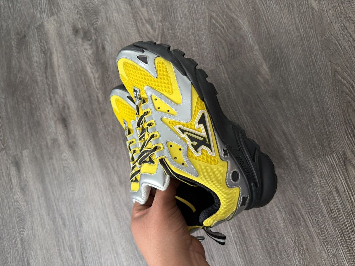 Louis Vuitton Louis Vuitton SS22 Tactic Runner Yellow Silver Sneakers Size US 8 / EU 41 - 3 Thumbnail