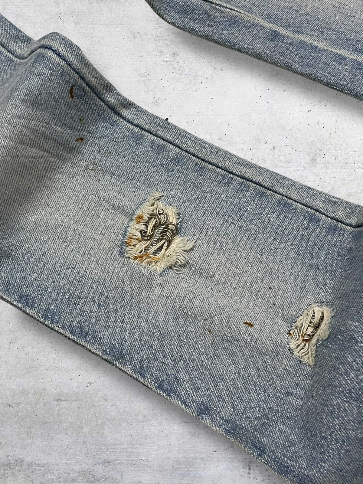 If Six Was Nine VINTAGE DONA MARIE JAPAN DESIGNER FLARED PIERCING WASHED Size US 27 - 9 Thumbnail