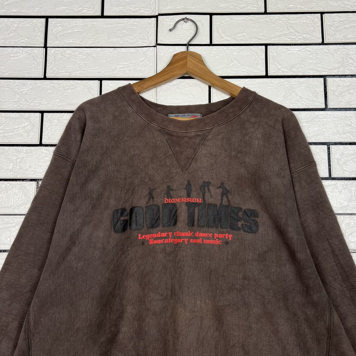 Japanese Brand DIMENSION GOOD TIMES Classic Dance Sweatshirt #4174-C191 Size US XL / EU 56 / 4 - 2 Thumbnail