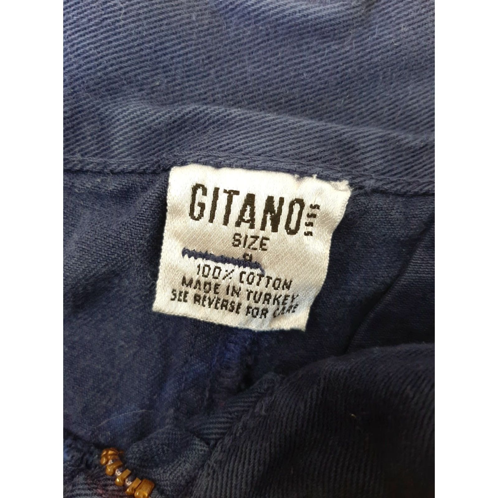 Vintage VINTAGE Gitano Women's Shorts Navy Blue Ease Off Size 8 Women Cargo Pocket Knee Length Zipper Closure Cotton Blend Casual Size 30" / US 8 / IT 44 - 2 Thumbnail