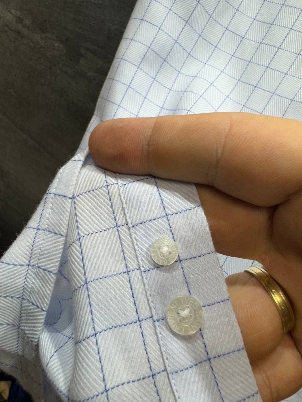 Yves Saint Laurent YSL Yves Saint Laurent Vintage Luxury Shirt Size US L / EU 52-54 / 3 - 6 Thumbnail