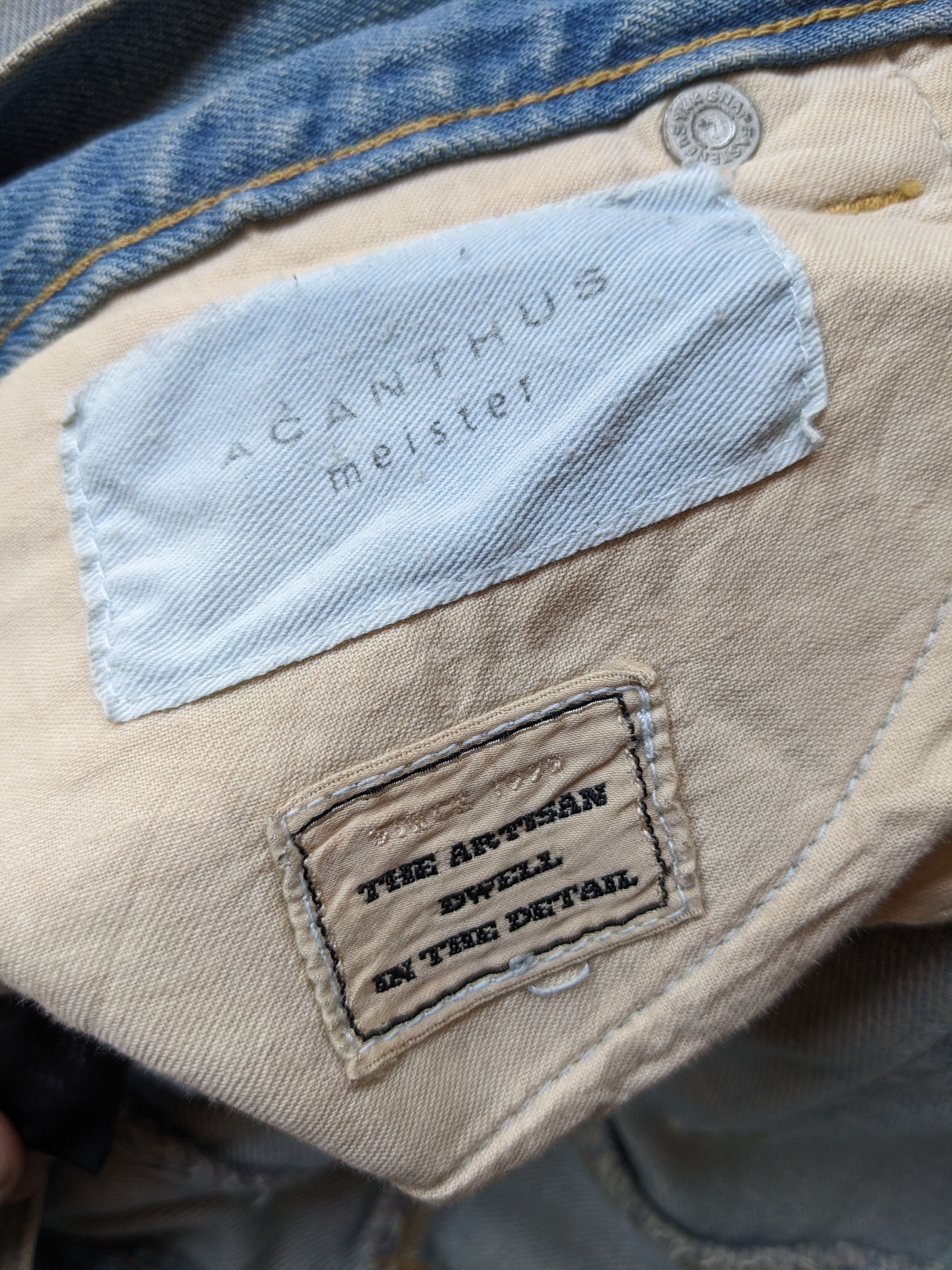 If Six Was Nine × Japanese Brand Acanthus ripped destroy straight jeans Size US 33 - 7 Thumbnail