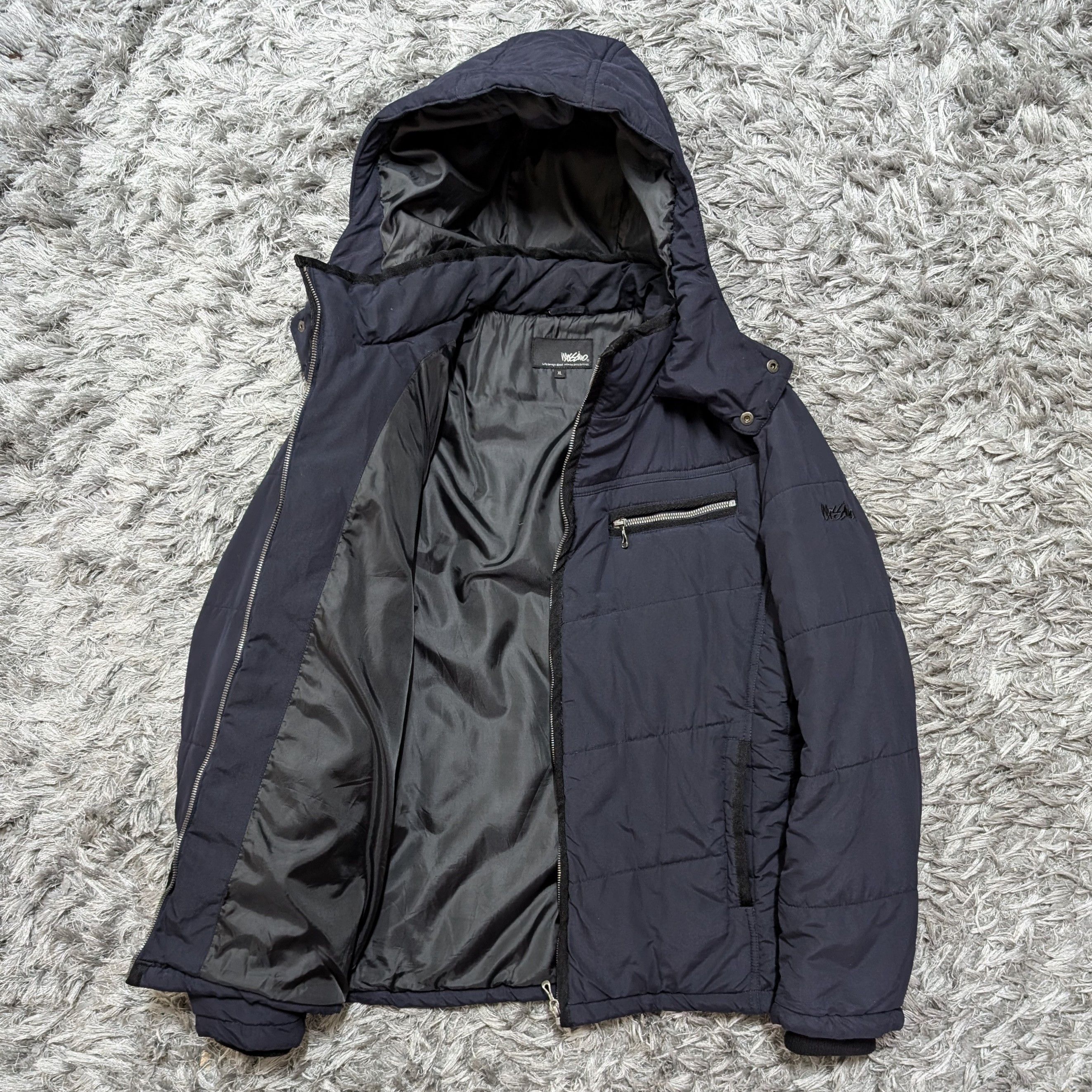 Mossimo Vintage Mossimo Puffer Padded Jacket Light Down Bombers Size US XL / EU 56 / 4 - 3 Thumbnail