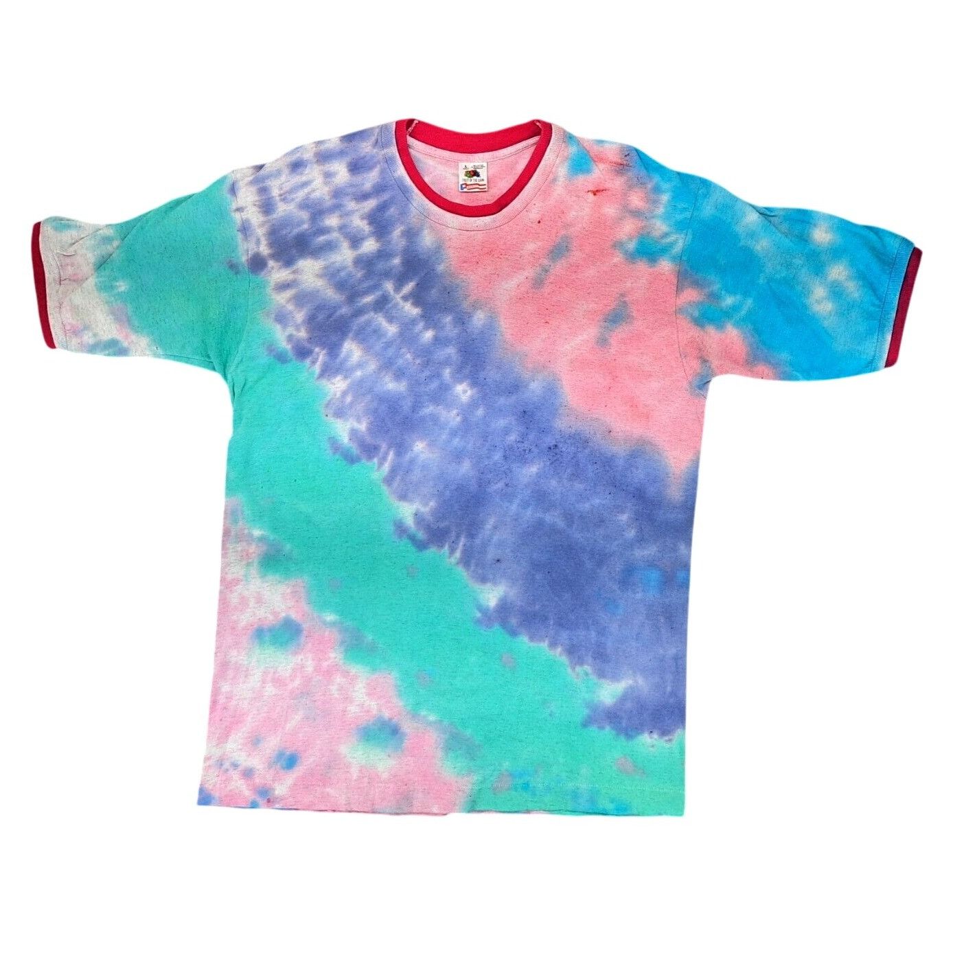 Fruit Of The Loom Vintage Fruit Of The Loom Hand Tie-Dye T-Shirt Men Large Size US L / EU 52-54 / 3 - 1 Thumbnail