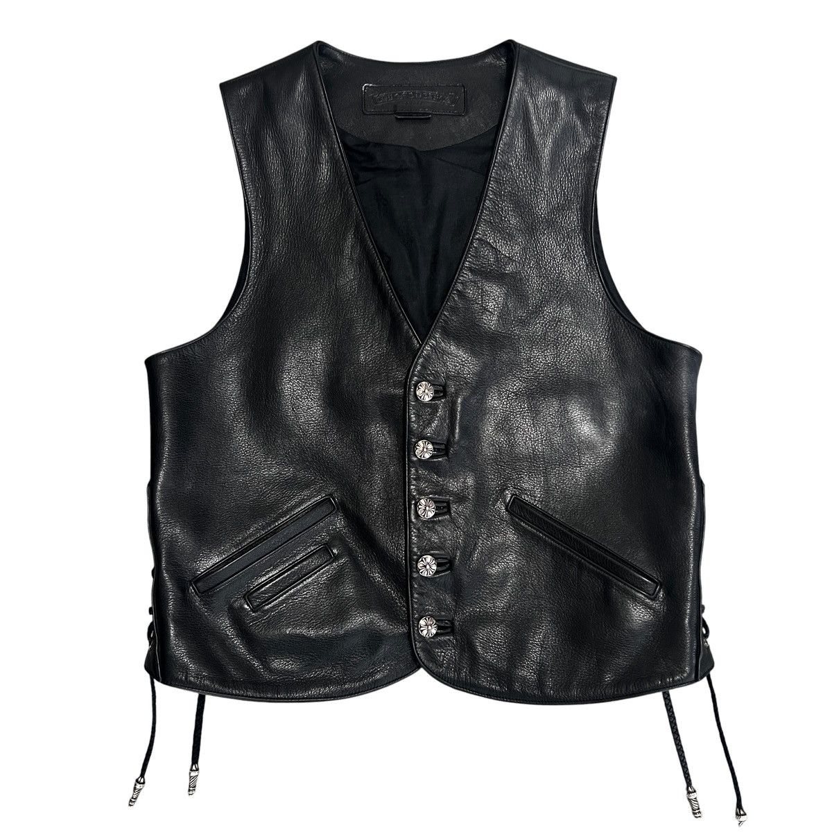 Chrome Hearts CHROME HEARTS Special Order Leather Vest XL Size US L / EU 52-54 / 3 - 1 Thumbnail
