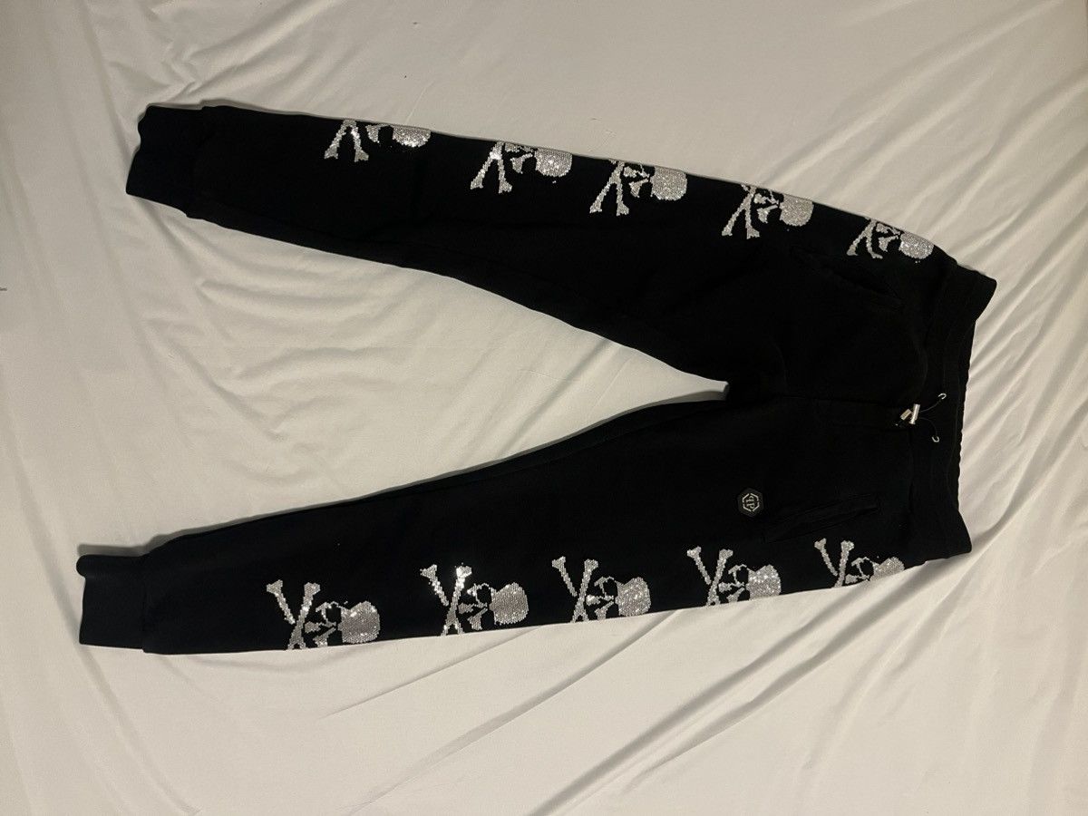 Philipp Plein Philipp Plein Skull Strass Joggers Black (MJP0534 PJ0020N) Size US 27 - 11 Thumbnail