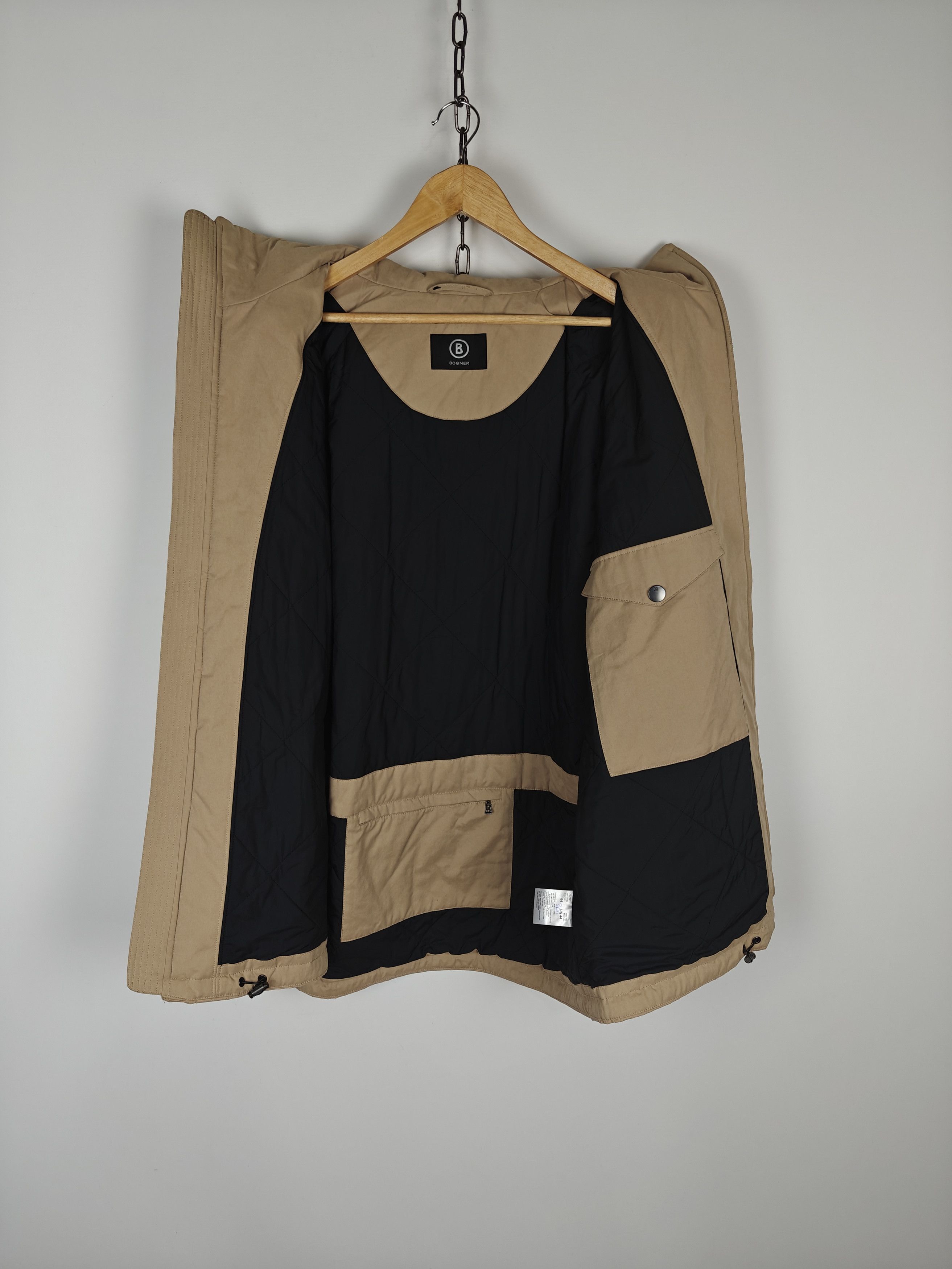 Bogner Bogner Multipocket Jacket Vtg Hooded Sand size US44 Size US L / EU 52-54 / 3 - 11 Thumbnail