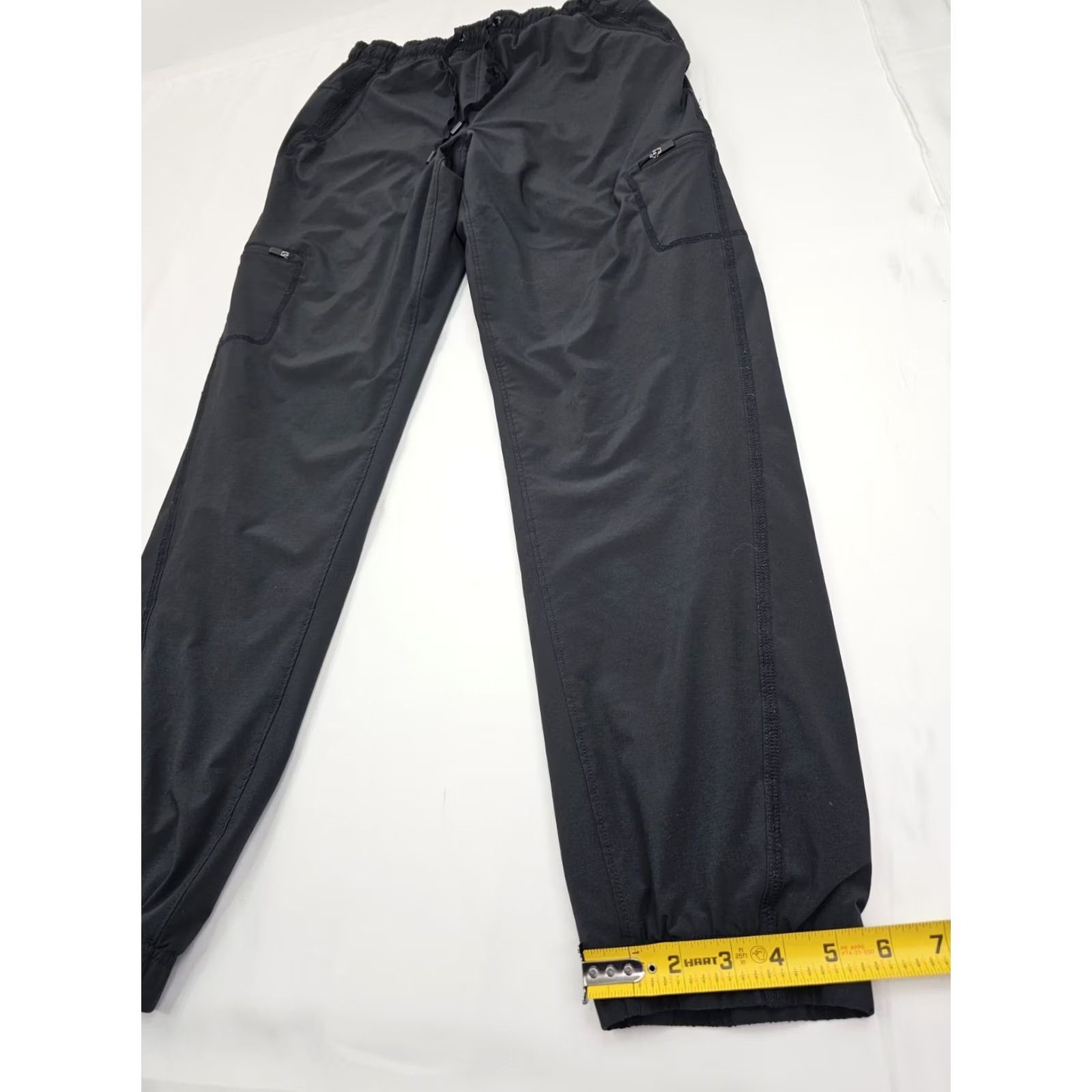 Eddie Bauer Eddie Bauer Flexion Polar Fleece-Lined Jogger Pants Women 4 Black Cargo Pockets Tapered / Regular Fit Casual Jeans & Pants Women Size 27" / US 4 / IT 40 - 2 Thumbnail