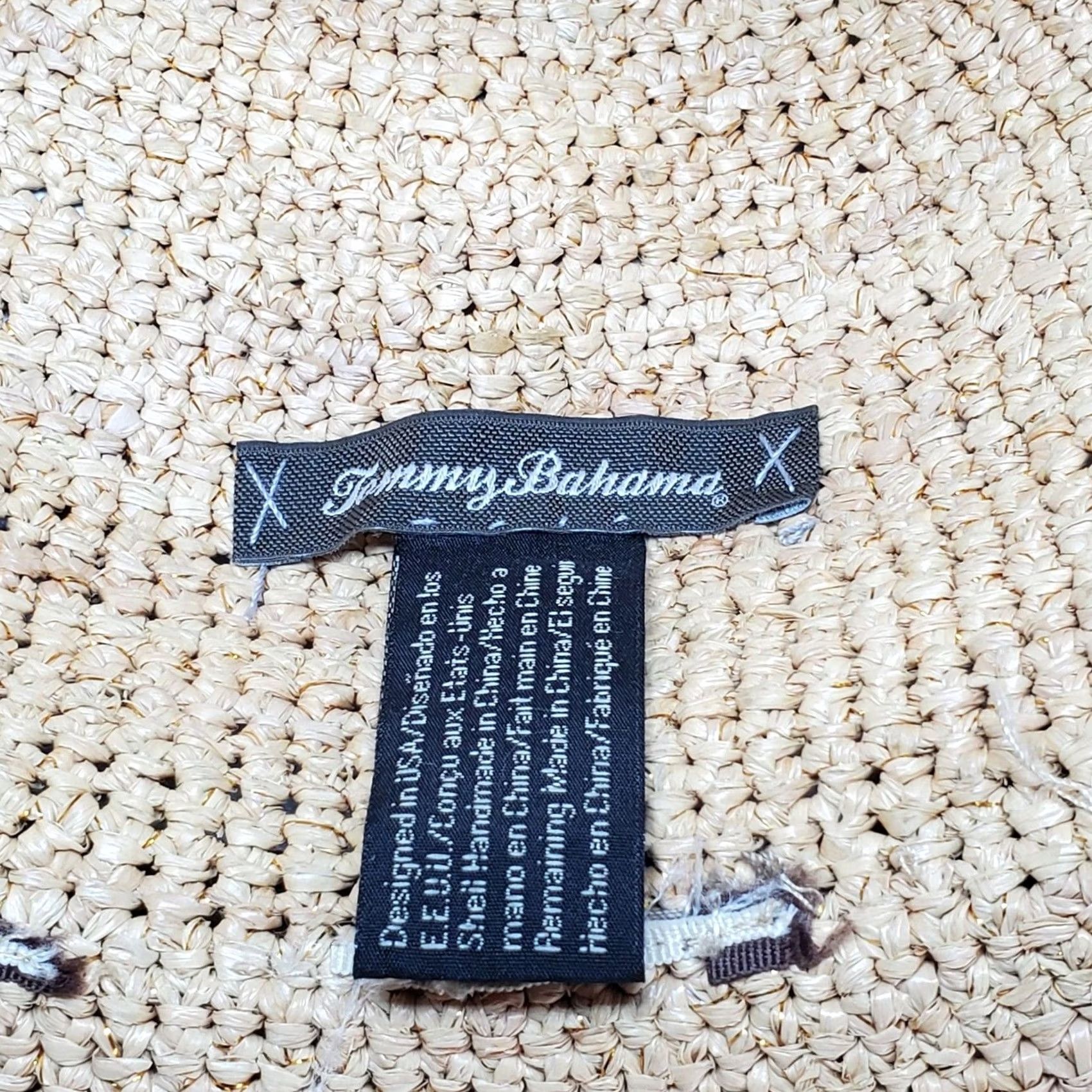 Tommy Bahama Tommy Bahama Hat One Size Adjustable Natural Metallic Tan Straw Raffia Sun Womens Size ONE SIZE - 7 Thumbnail