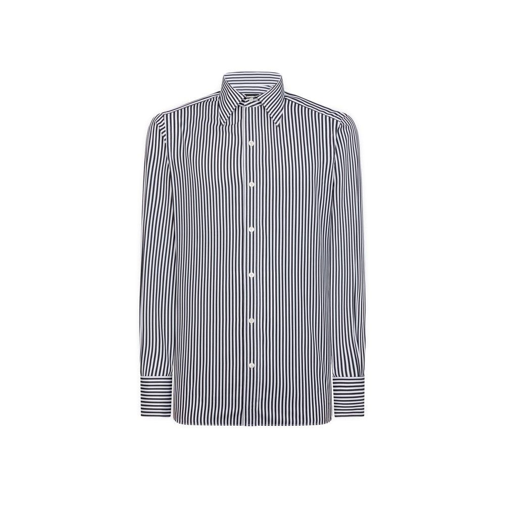 Tom Ford o1loc1c0426 HSBC01 Cotton Dress Shirt in Blue/White Size US S / EU 44-46 / 1 - 1 Preview