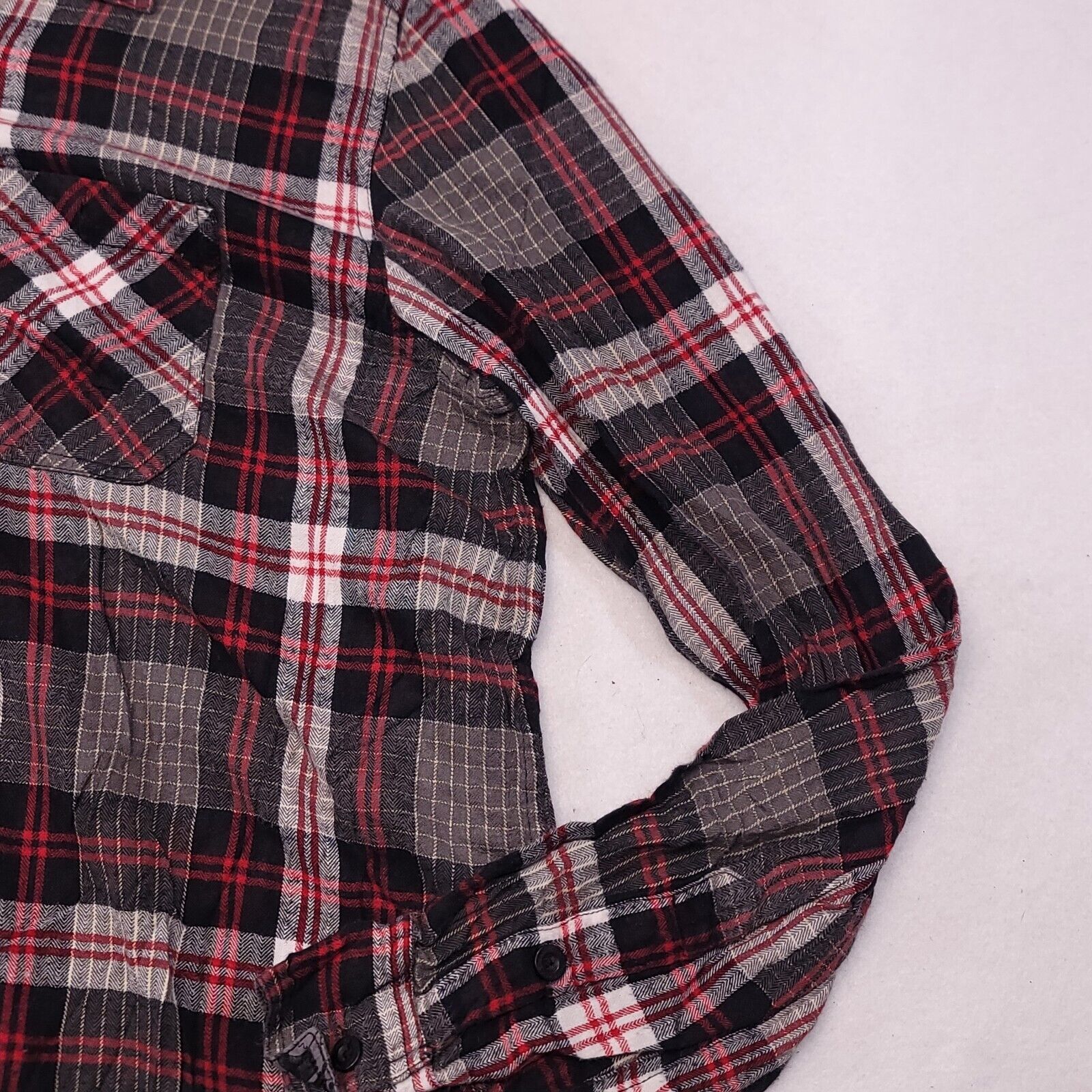 Mambo Mambo Tartan Flannel Shirt Men Size Extra Large XL Red Black Size US XL / EU 56 / 4 - 6 Thumbnail