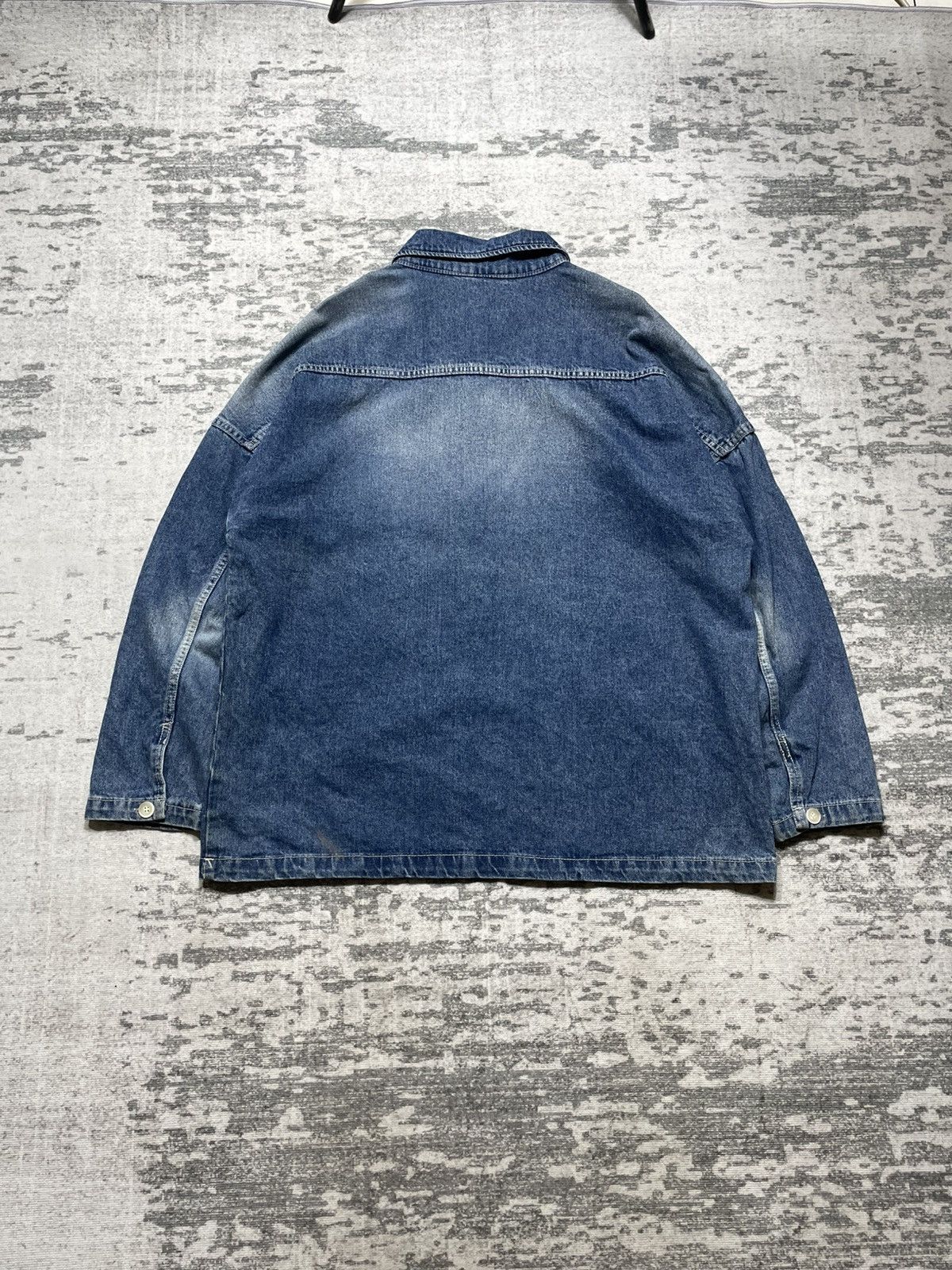Vintage Collavo us army denim pullover shirt Size US XL / EU 56 / 4 - 3 Thumbnail