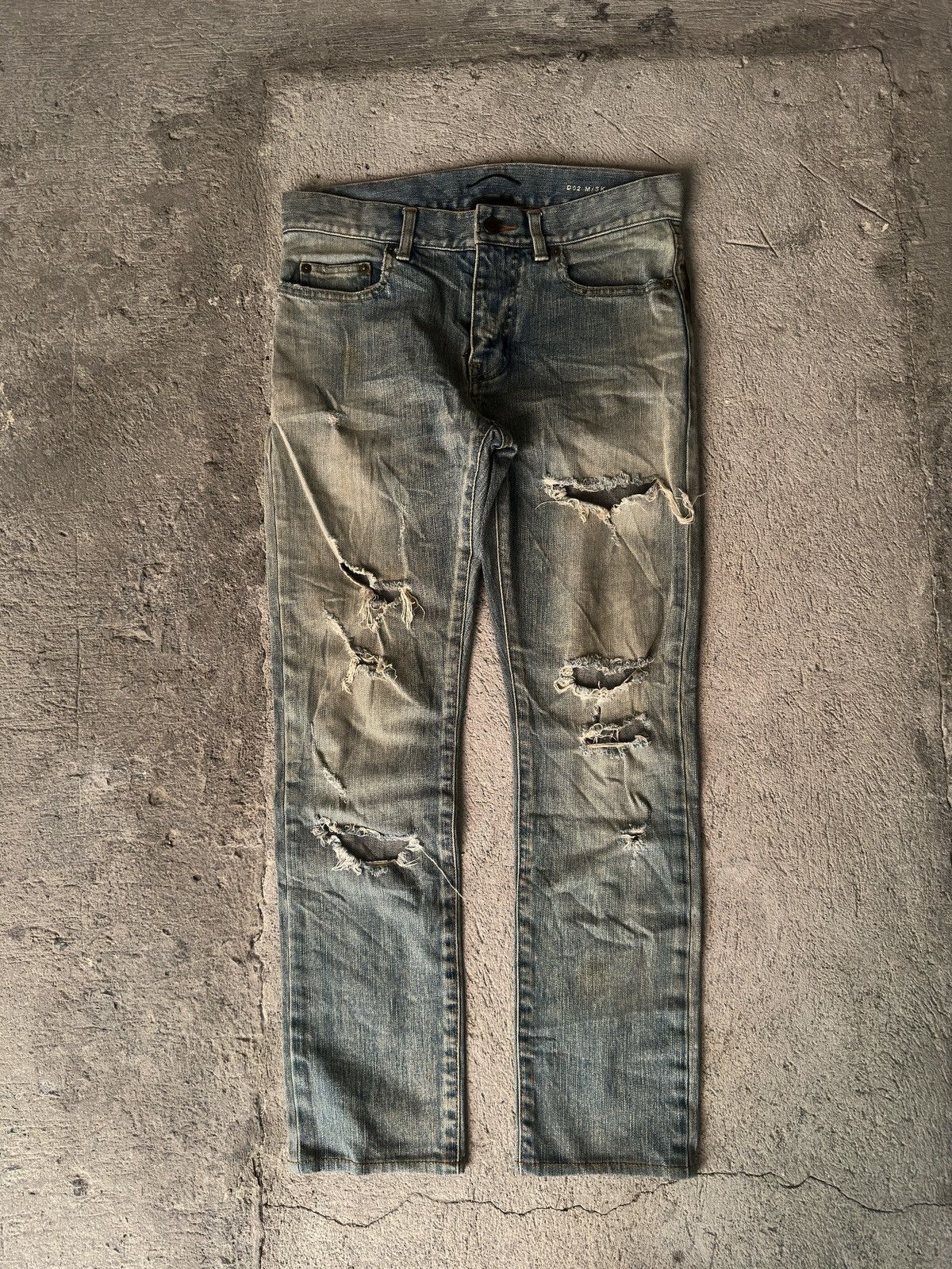 Hedi Slimane × Saint Laurent Paris Saint Laurent Paris - Hedi Slimane AW16 - Distressed Skinny Size US 28 / EU 44 - 1 Thumbnail