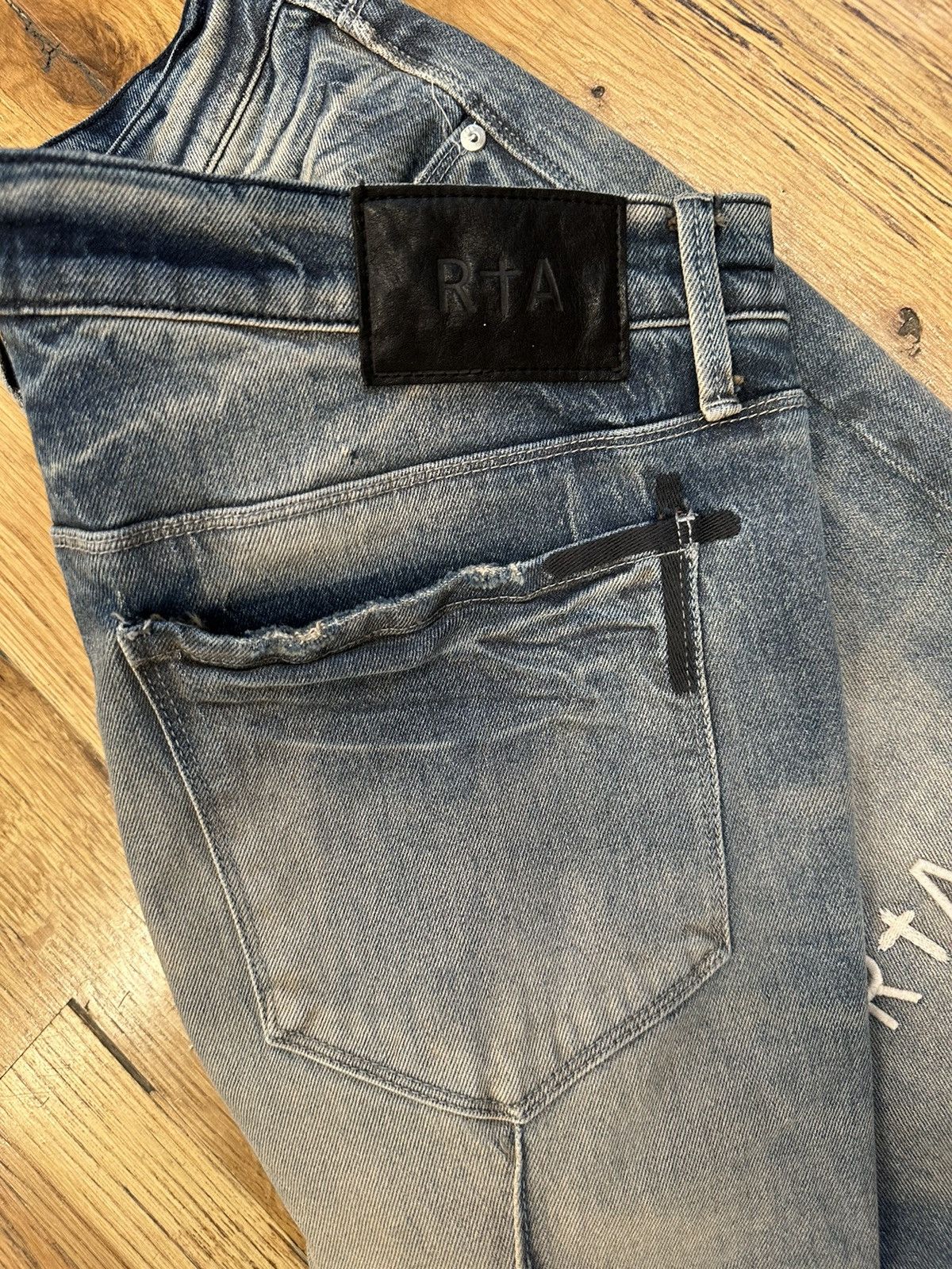 Rta Rta White Spell Blue Denim Jeans Size 38 Size US 38 / EU 54 - 4 Thumbnail