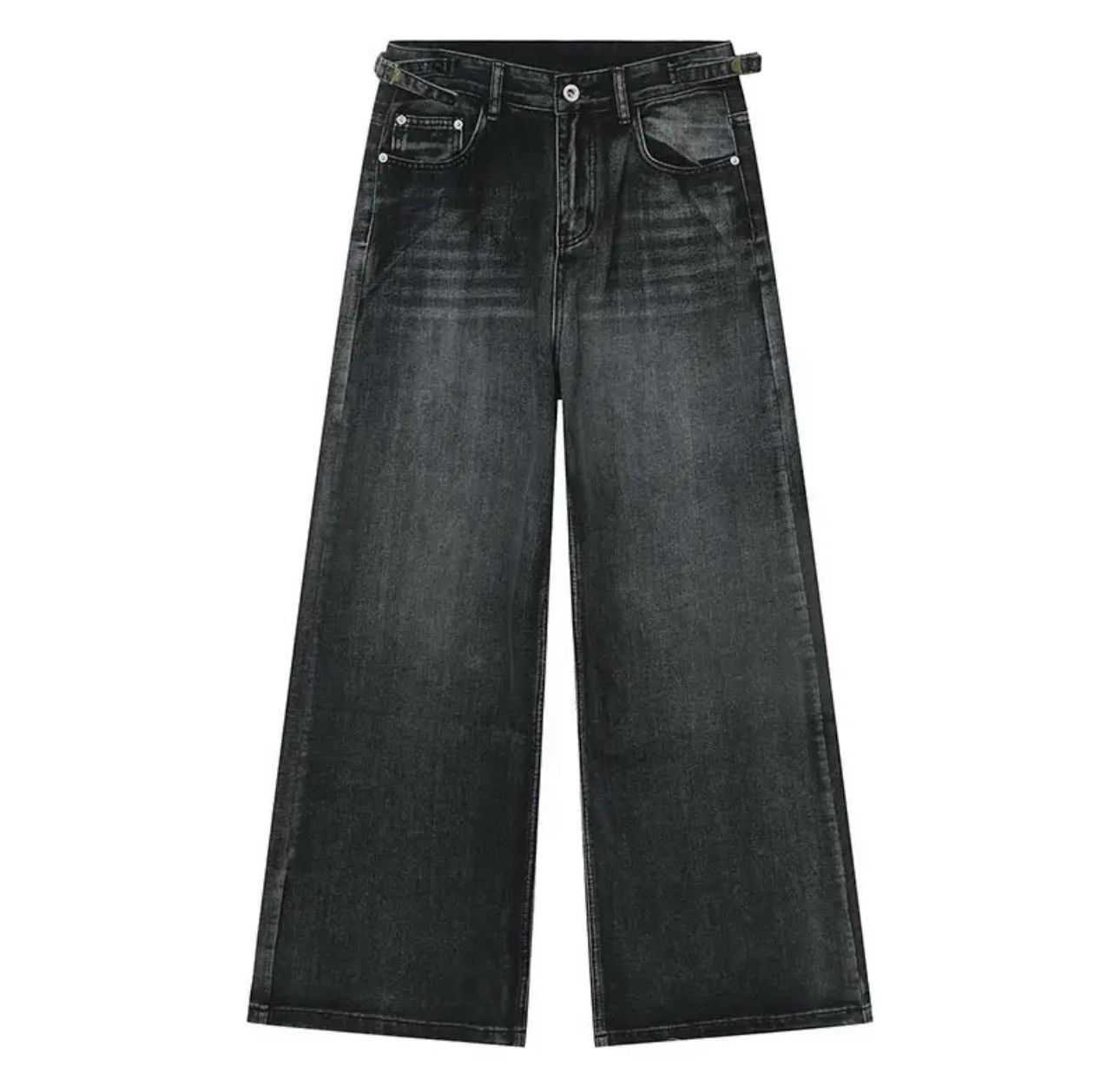 Japanese Brand × Vintage Streetwear Straight Tube Wide Leg y2k Jeans Pants Size US 34 / EU 50 - 11 Thumbnail